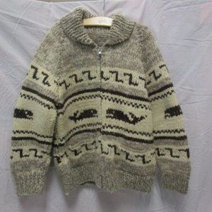 TUAK Canada Vintage Zip Sweater 100% Virgin Wool